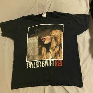 Taylor Swift Red Album Cover Youth Small T Shirt
